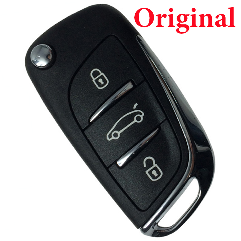 Original for Citroen DS Flip Remote Key 3 Button 433MHz ID46