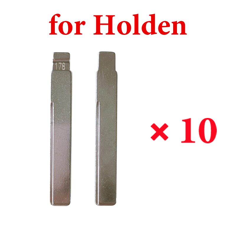 178# KD Key Blade GM45 Key Uncut Metal Flip Key Blank Spare Key for VVDI KD Remote for Holden - Pack of 10