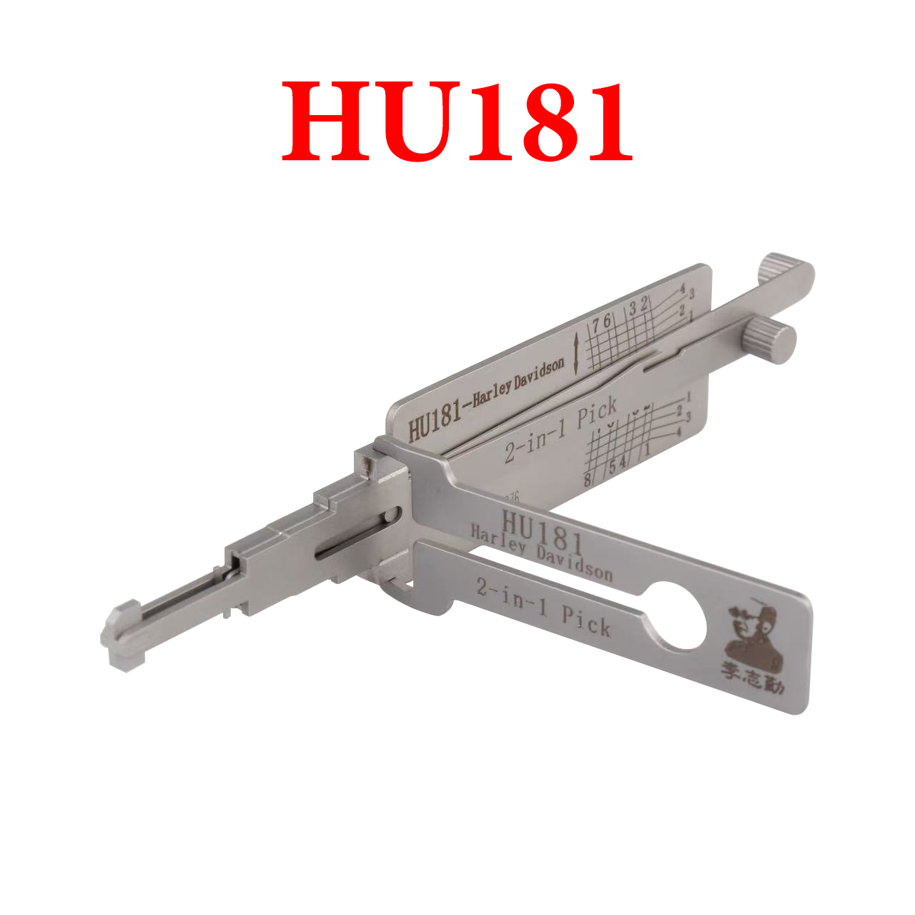 ORIGINAL LISHI - HU181 - Harley Davidson / 2-In-1 Pick & Decoder / AG
