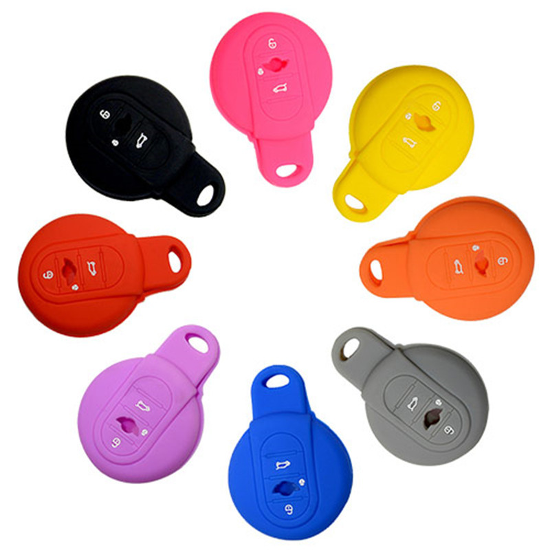 Silicone Cover for 3 Buttons BMW Mini Car Keys - 5 Pieces