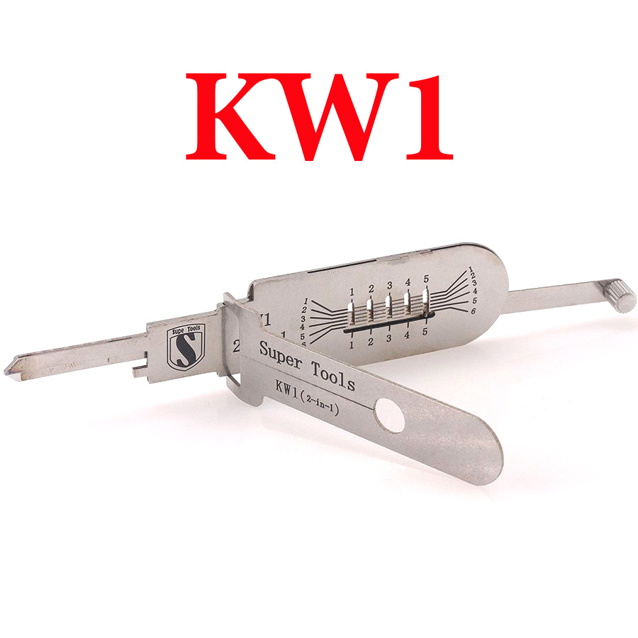 Super Tools  KW1 for  Mexico Kwikset Civil Lock 2 in1 Locksmith Tool KW1-Right 