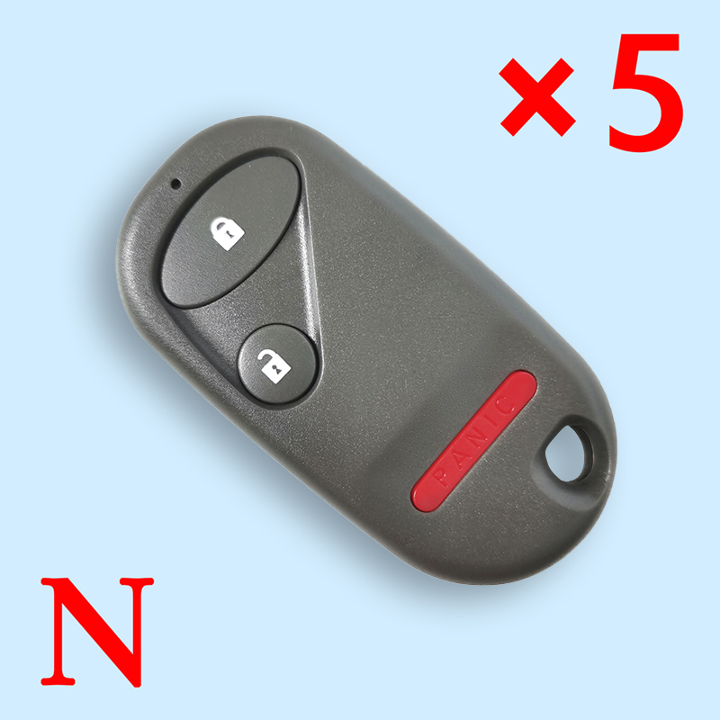 Remote Key Shell 2+1 Buttons for Honda ( No Battery Holder) - Pack of 5