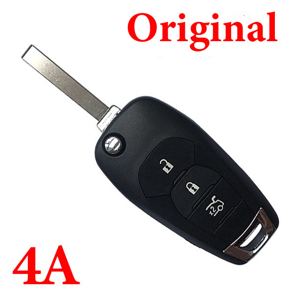 Original 3 Button Remote Key Control For 2015 Chevrolet Cruze Flip key 434MHZ 4A PCF7939 Chip HU100 Blade With Logo