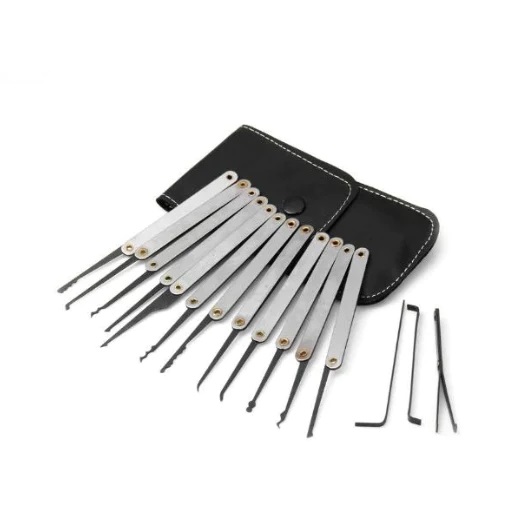 GOSO - 12 Pieces Lock Pick Set with Leather Case