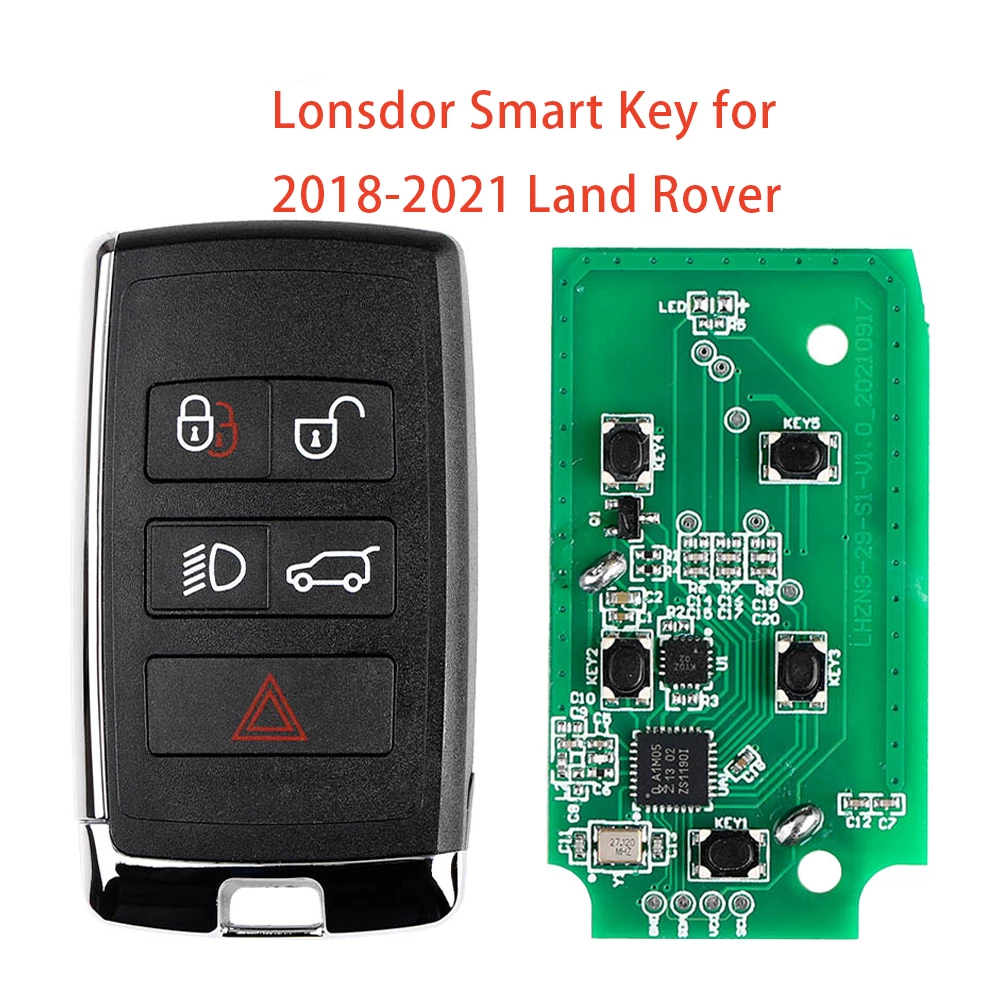 Lonsdor Smart Key for 2018-2021 Land Rover/Jaguar 433MHz with Key Shell Support K518 series Support car dealer tool