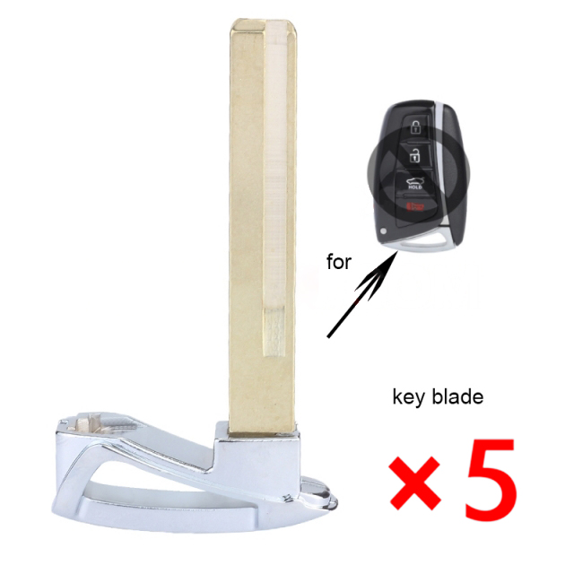 Uncut Smart Remote Key Blade Insert Blank for Hyundai Santa Fe ix45 Right - pack of 5