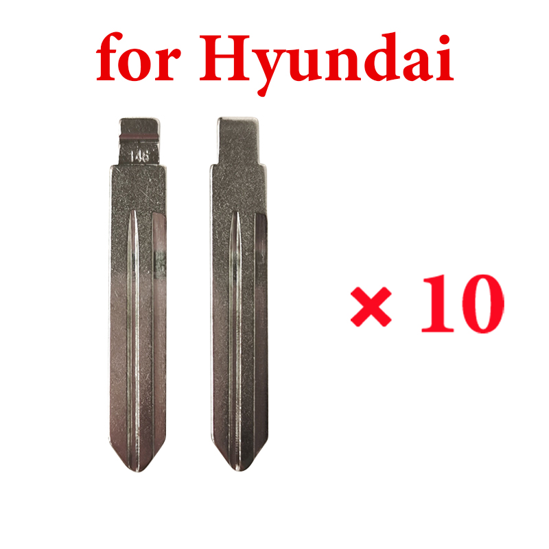 146# Key Blade Car Key Blank Universal for KD VVDI Remote Key Blade for Hyundai MISTRA New Tucson  - Pack of 10