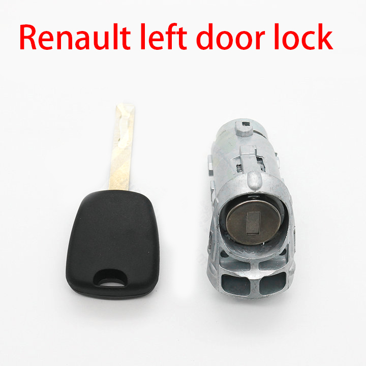 Renault left door lock Renault central control driver's door lock inner milling groove key lock cylinder with deputy key