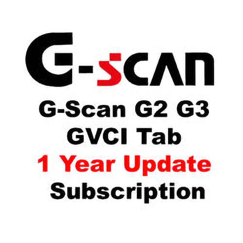G-Scan G2 G3 GVCI Tab 1 Year Update Subscription