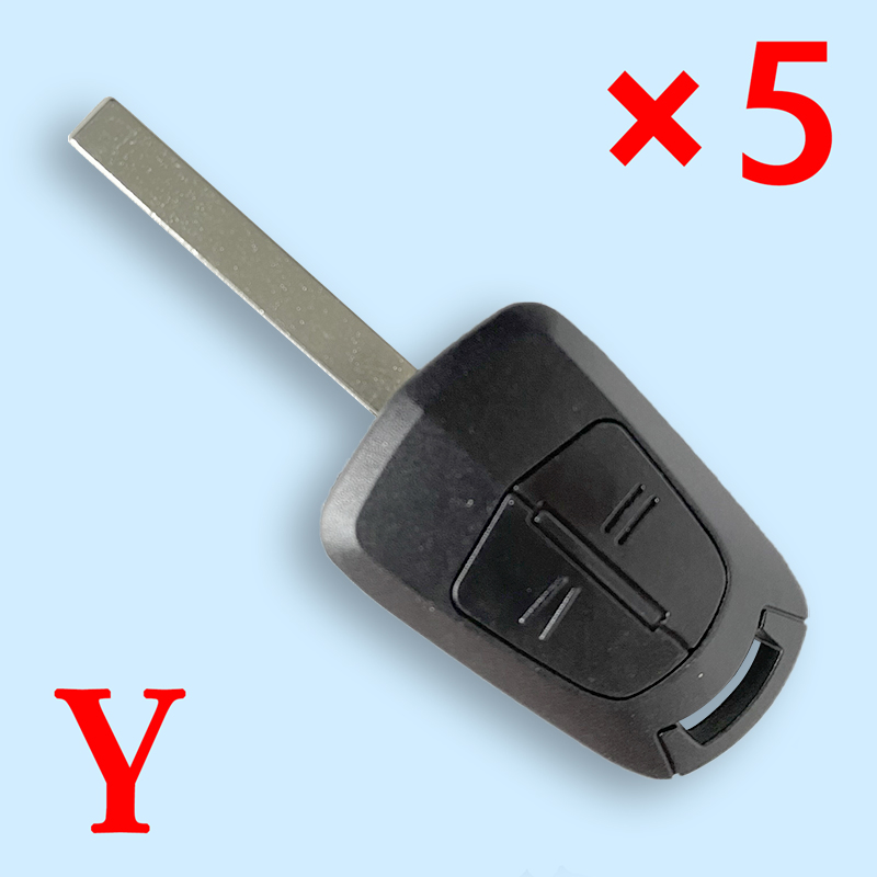 Remote Key Shell 2 Button for Opel - pack of 5 