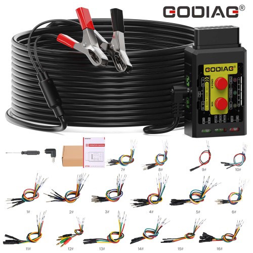 2023 Godiag GT108 Full Version Super OBDI-OBDII Universal Conversion Adapter For Car, SUV, Truck, Tractor, Mining Vehicle, Generator, Boat, Motorcycle