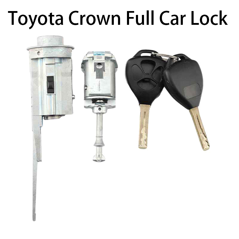 Suitable for Toyota Crown full car lock driver's door left door lock ignition lock with 2 keys brand new boutique