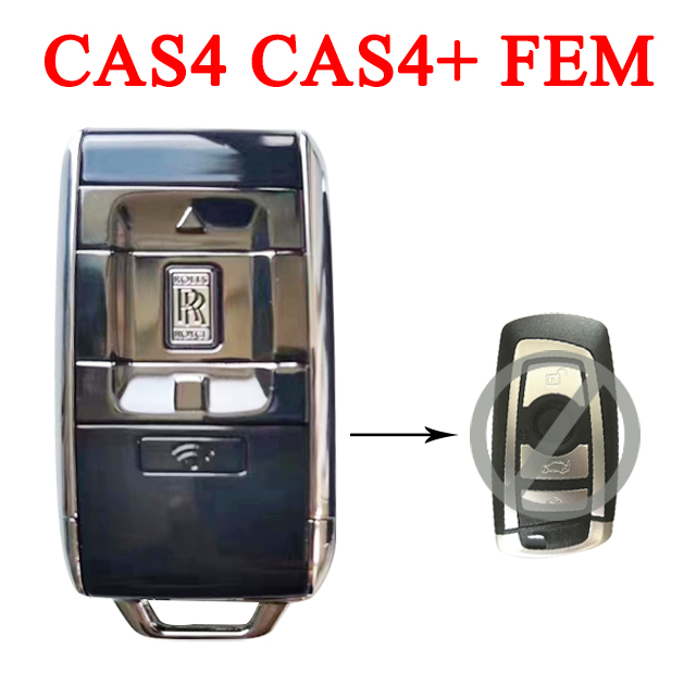 Modified Smart Proximity Key for 2009~2013 BMW 5 6 7 X3 Series / CAS4 CAS4+ / 434 MHz / with Rolls Royce Shell