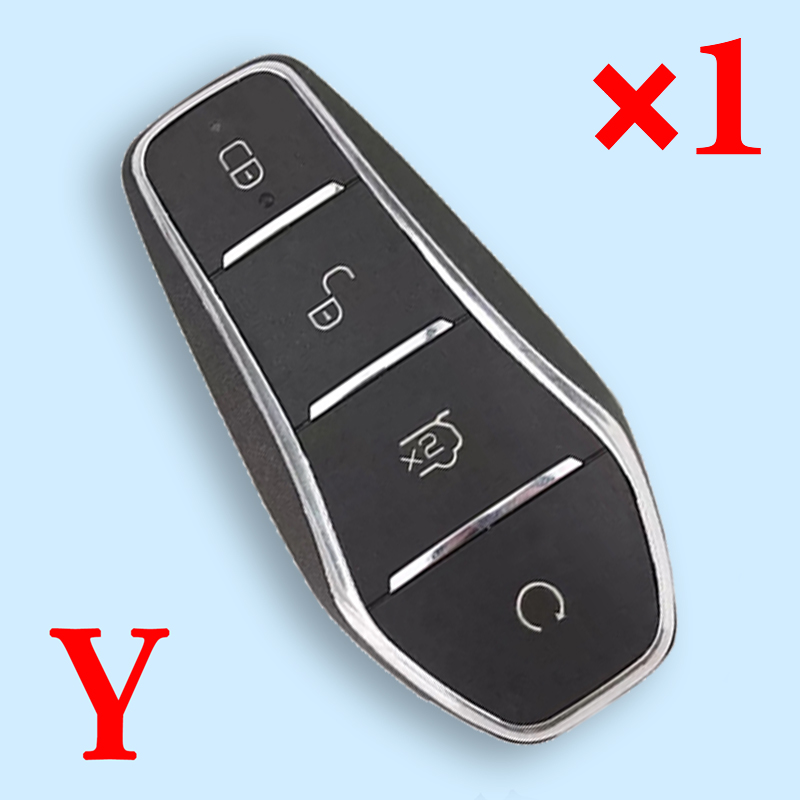 4 Buttons smart key shell for BYD Electronic Vehicles YBD Qin eD1 /Song/Han 1pcs
