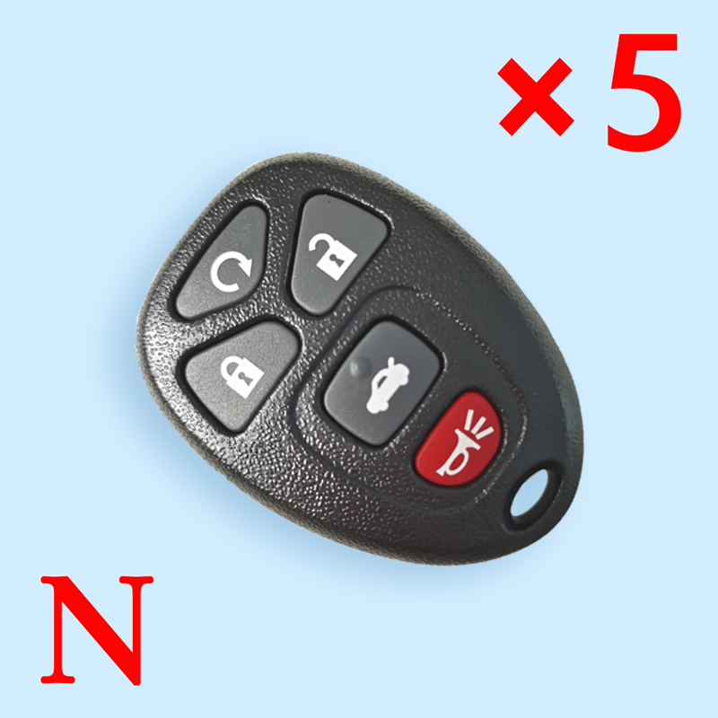 5 Button Remote Shell for GMC (5pcs)