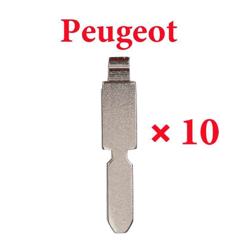 NE78 Flip Car Key Blade For Citroen For Peugeot Triumph KD Metal VVDI JMD Fob Replacement Uncut Key Blade  -  10 pcs 