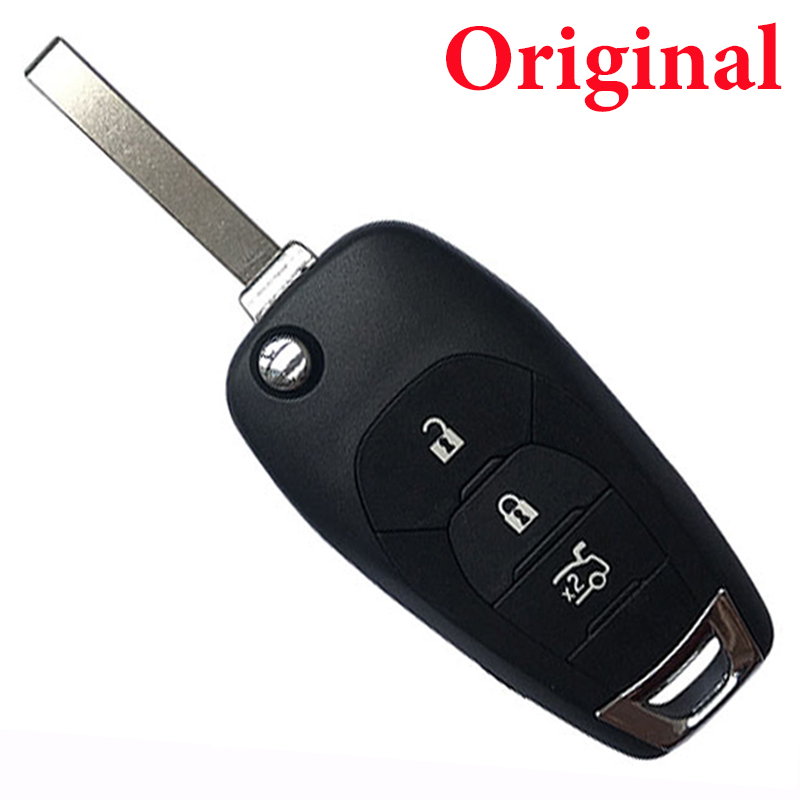 Original 3 Buttons 434 MHz Flip Remote Key for Chevrolet Cruz 2016