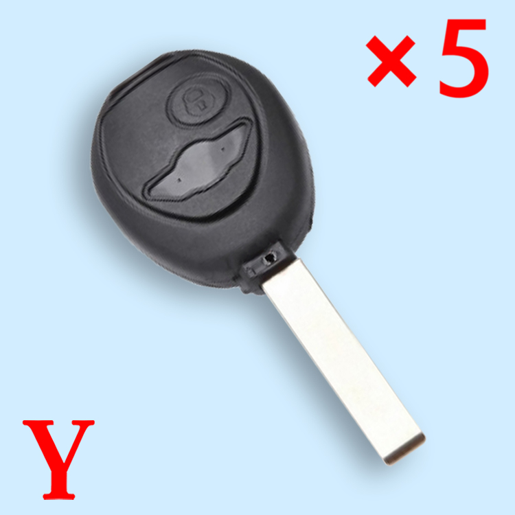 Remote Key Shell 2 Button For BMW Mini Cooper R50 R53- pack of 5 