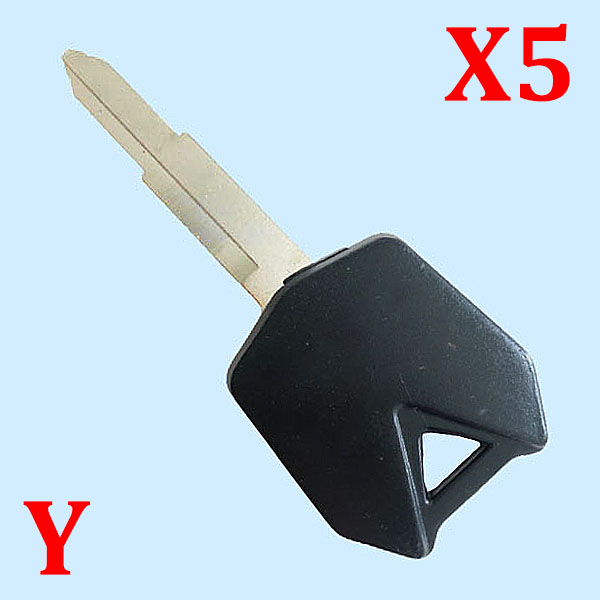 Transponder Key Shell for Kawasaki Black color  - Pack of 5