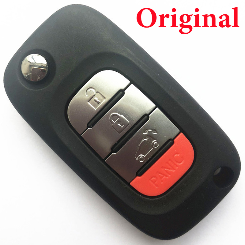 3+1 Buttons OEM Flip Remote Key 433MHz with 4A chip for Mercedes-Benz Smart Fortwo 453 Forfour 2015-2017
