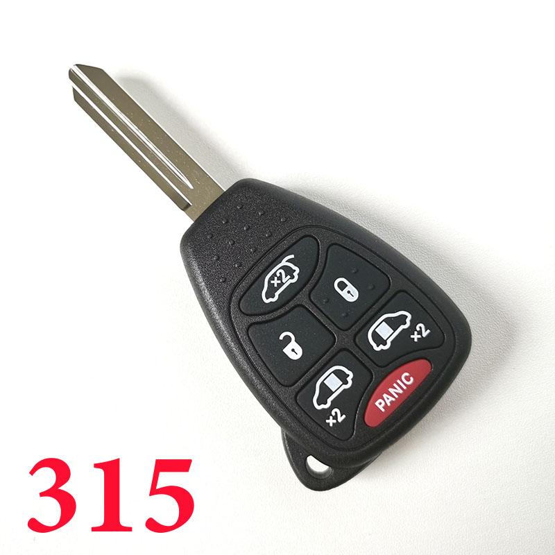 5+1 Buttons 315 MHz Remote Heady Key for Chrysler Dodge Jeep - OHT692427AA