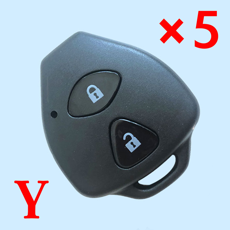 2 Buttons Car Remote Key Case Shell without key blade For Toyota Camry Corolla RAV4 Avalon Venza 2007 ~  2011 Key - 5 pcs