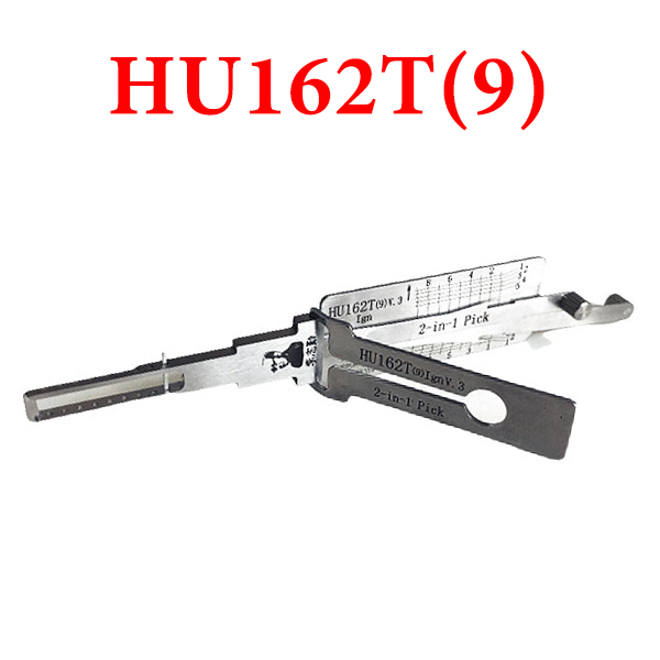 ORIGINAL LISHI HU162T 9-CUT AUDI VOLKSWAGEN 2-IN-1 PICK - IGNITION - ANTI GLARE