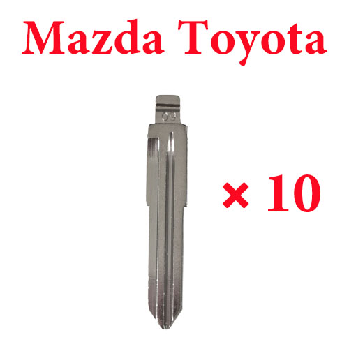 9#  Key Blade for Old Mazda for Toyota Yaris  -  Pack of 10