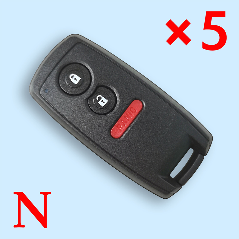 3 Buttons Smart Remote Key Shell for Suzuki - Pack of 5