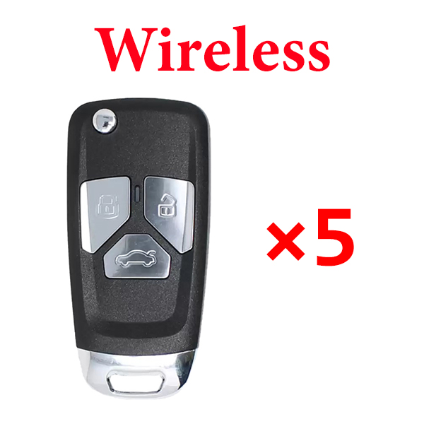 5 pieces Xhorse VVDI Audi Type Wireless Universal Remote Key - XNAU01EN