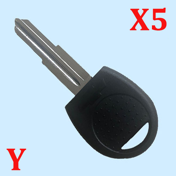 New Blank Transponder Chip Uncut Blade Car Key Shell with Right blade For Chevrolet AVEO Sail Lova Evio Replacement Auto Key Case  5pcs