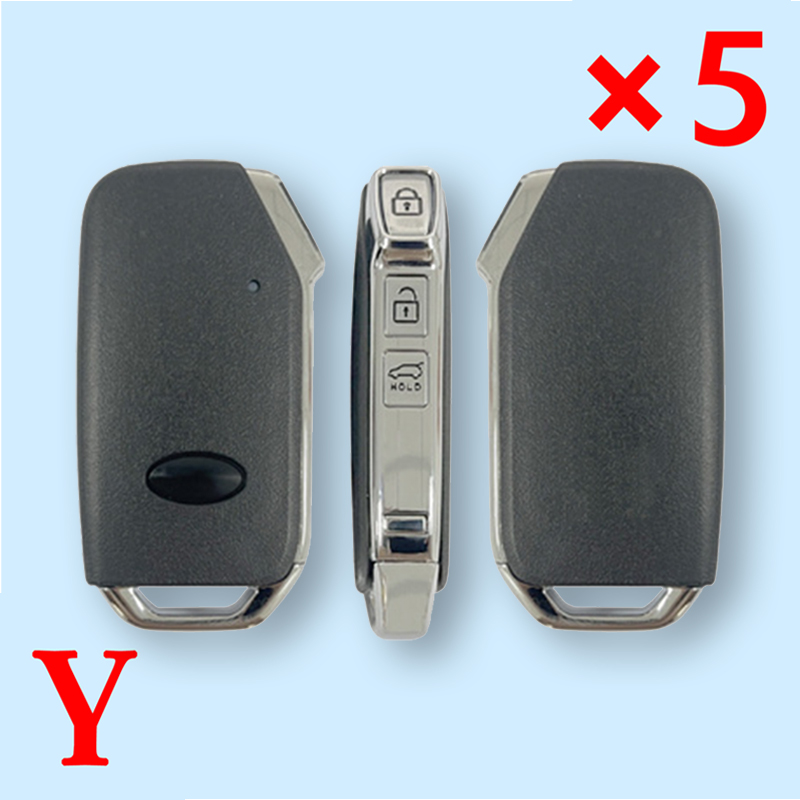 Applicable to Kia 3-button car key shell, suitable for VVDI XZKA82EN car replacement shell. -Pack of 5
