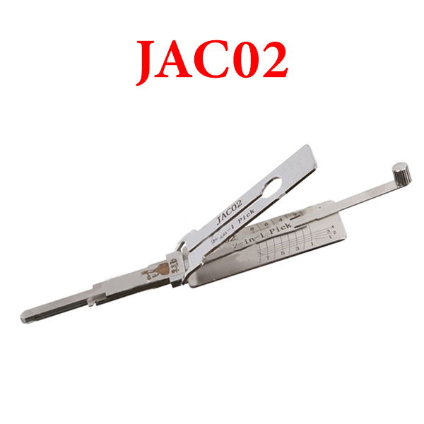 Lishi Tools JAC02 2 In 1 Pick JAC Series Flat Milling Number 76 and 88 Keys Car Lock