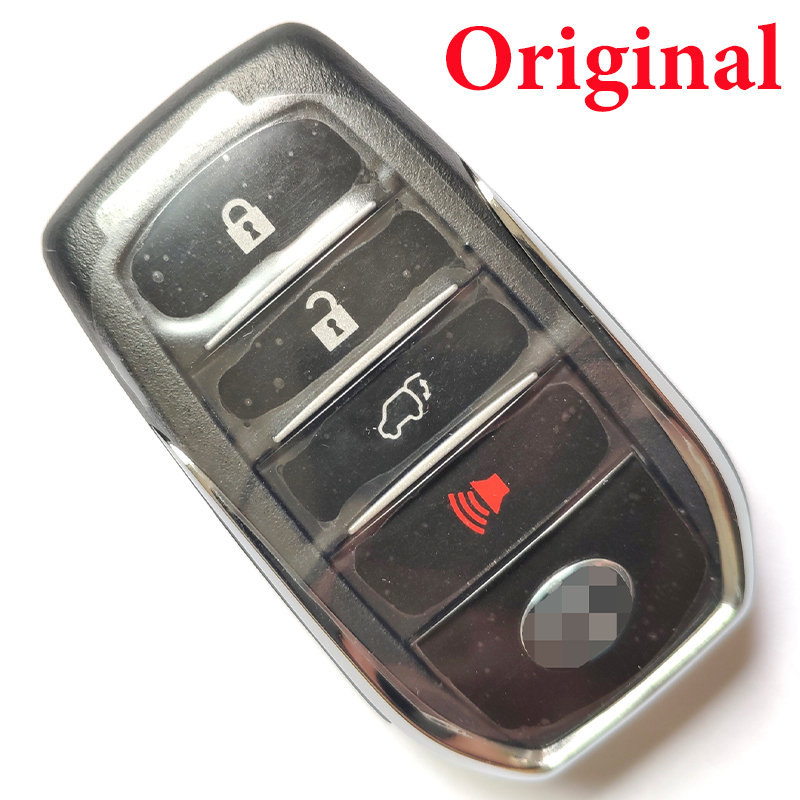Original 3+1 Buttons Smart key with 8A Chip for Fortuner Toyota