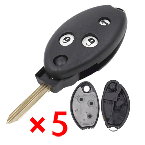 Remote Key Shell 3 Button for Citroen Sega (No Logo) - pack of 5 