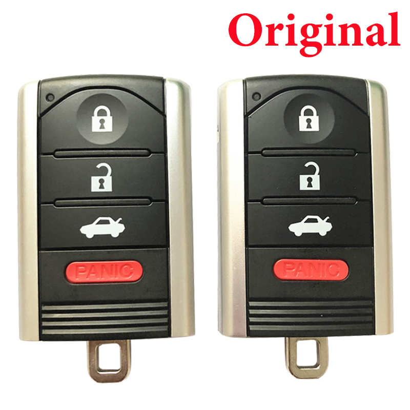2 pieces Original 314 Mhz 3+1 Buttons Smarrt Key for 2009-2014 Acura TL / 4-Button Smart Key / PN: 72147-TK4-A712 / M3N5WY8145 &72147-TK4-A813 (Driver 1 &Driver 2) (OEM)