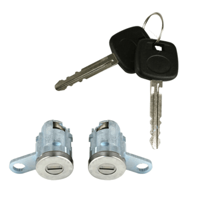 1995-2004 Toyota Tacoma Door Lock Cylinder Set Kit with Keys Front Pair