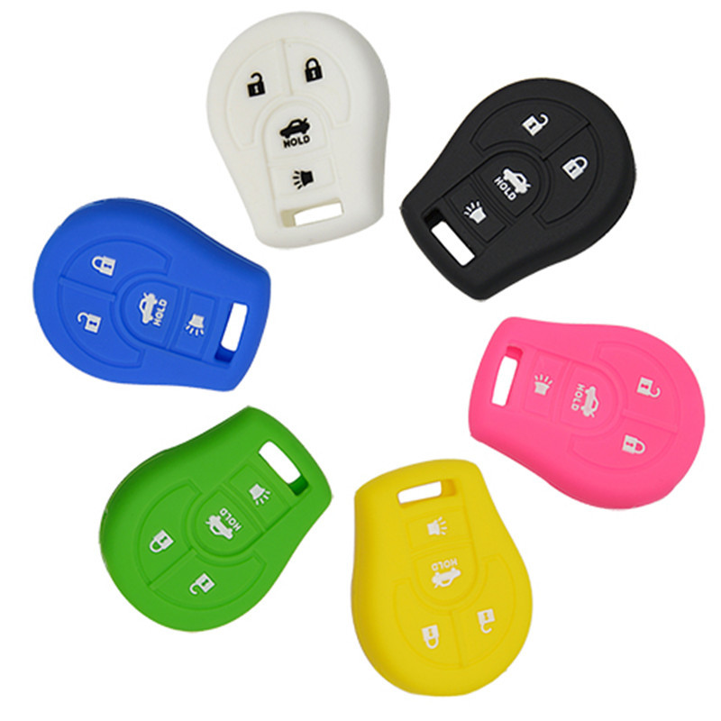 Silicone Cover for 4 Buttons Nissan Car Keys - 5 Pieces