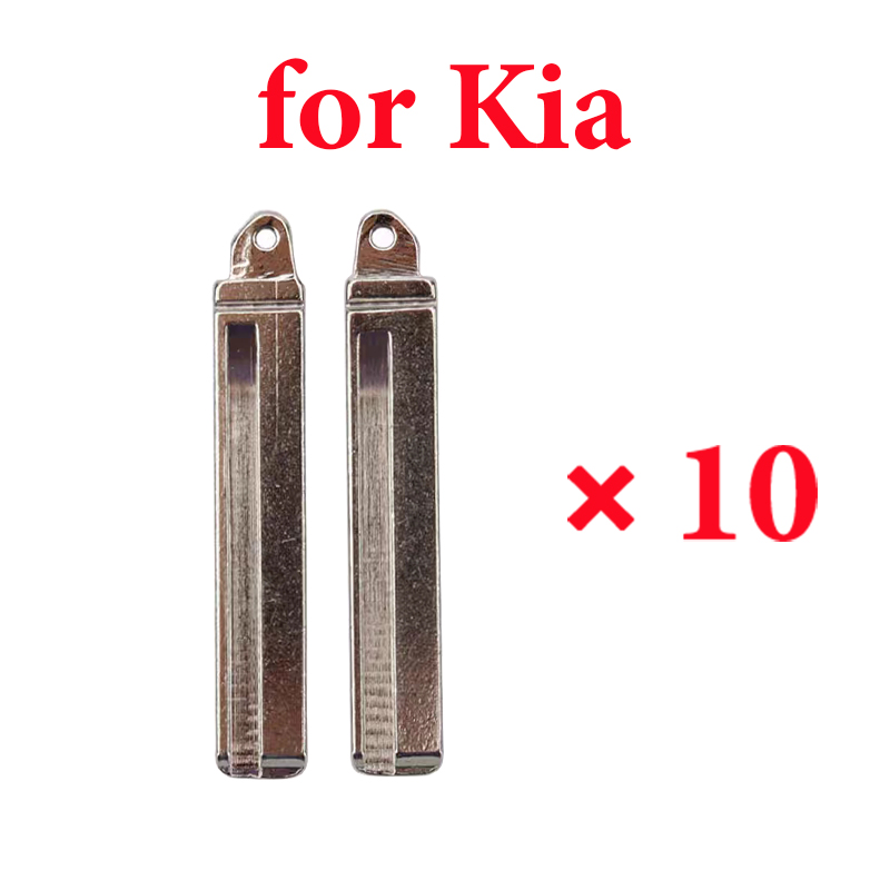 B129 129# Flip Remote Key Blade for Hyundai Kia - Right Groove - pack of 10