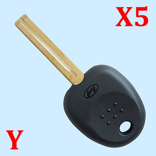 Transponder Key Shell for Hyundai with Middle groove with logo 5pcs