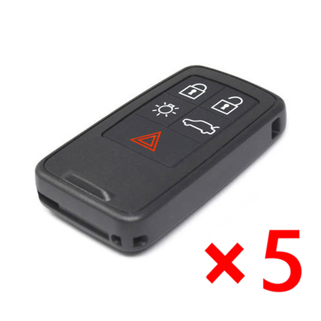 5 Buttons Smart Key Shell for Volvo - Pack of 5