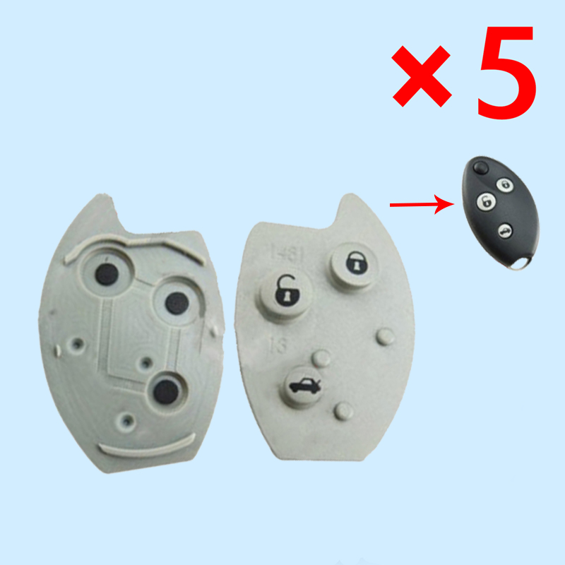 Remote Rubber 3 Button for Citroen Sega - pack of 5 