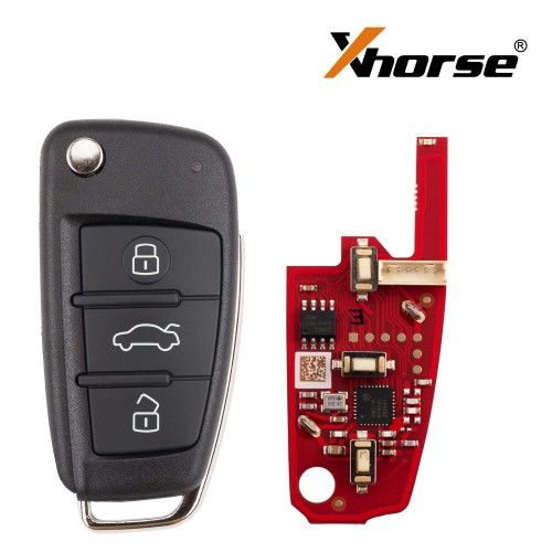 XHORSE XKA620EN for Audi A6L 2nd Generation Smart Key 3 Buttons Universal Remote Key - Pack of 5