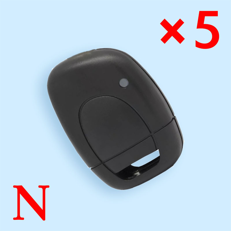 1 Button Keyless Entry Remote Key Shell Case For Renault Clio Twingo Kangoo Master fit for VAC102/NE73 Blade - 5 pieces