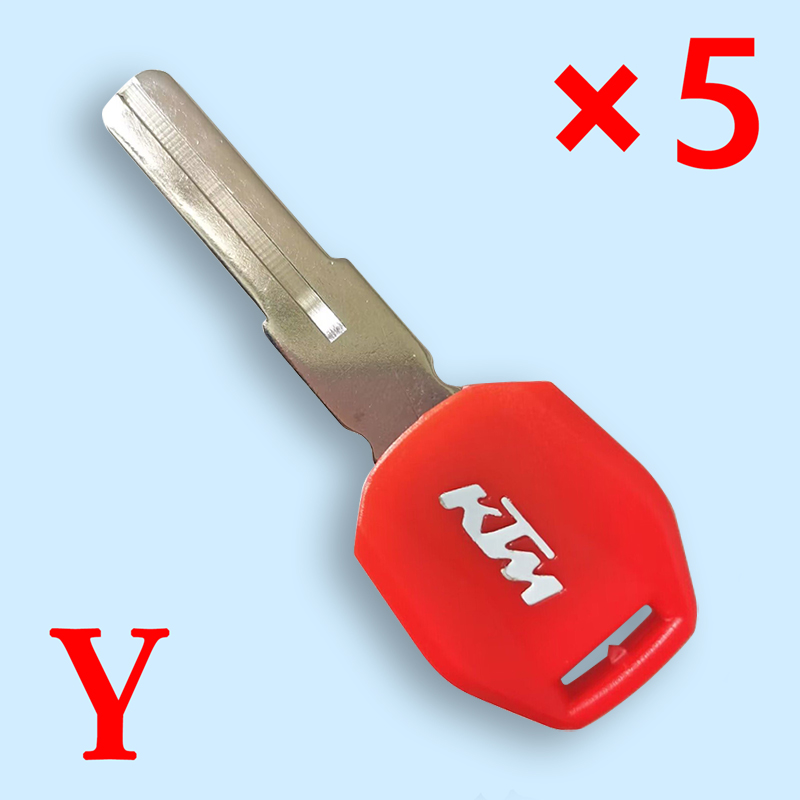 Transponder key shell Red color for KTM - Pack of 5