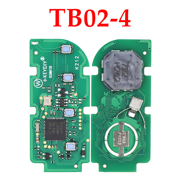 KeyDiy TB02-4 Toyota Lexus Universal Smart Key PCB - 8A Chip