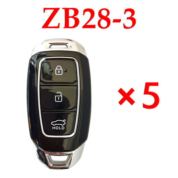 Universal ZB28-3 KD Smart Key Remote for KD-X2 - Pack of 5 