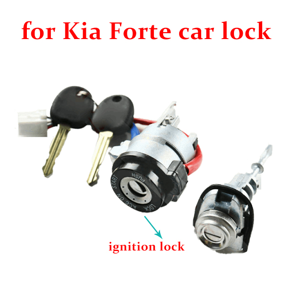 Full Door Lock Cylinder & Ignition Lock for Kia Forte 2009~2022 Coded