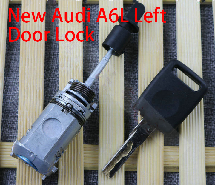 Audi A6L left door lock new main driver central control door car door lock inner milling groove lock cylinder