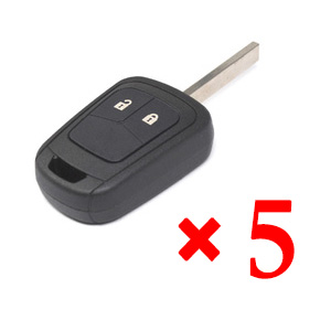 2 Buttons Remote Key Shell Non Flip for Chevrolet (5pcs)